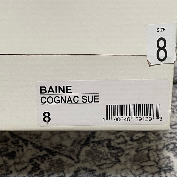 Steve Madden Baine Open Toe Suede Ankle Booties Cognac Brown Size 8 - Picture 6 of 7